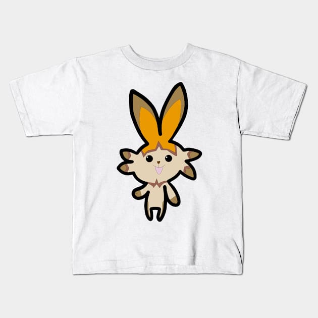 the bunny is smiling and happy Kids T-Shirt by FzyXtion